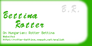 bettina rotter business card